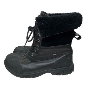 Ugg Black Fur Lined Insulated Winter Boots